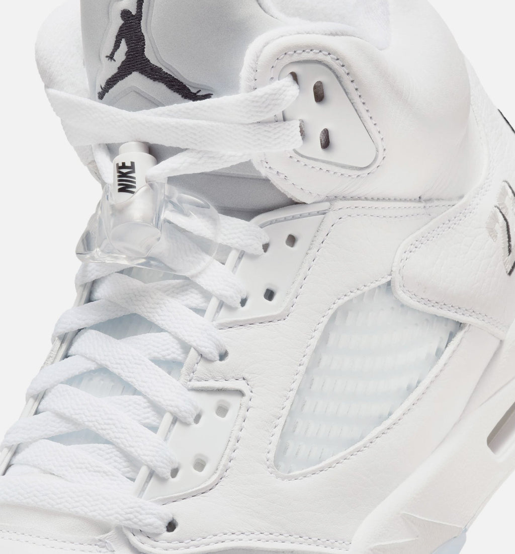 Air Jordan 5 Retro OG White Metallic Men’s Lifestyle Shoe – White/Metallic Silver/Black