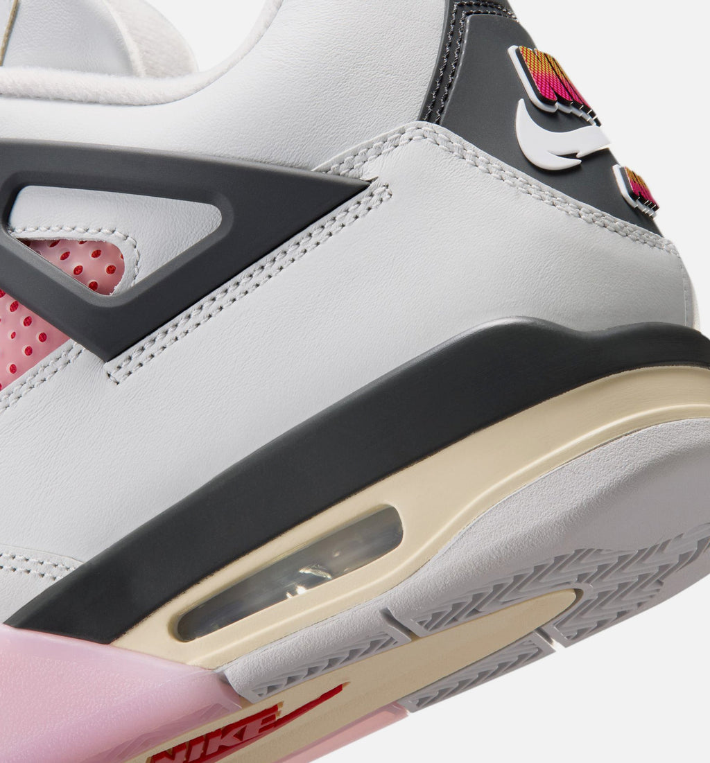 Air Jordan 4 Retro Comic Men’s Lifestyle Shoe – Off White/Fire Pink/Anthracite