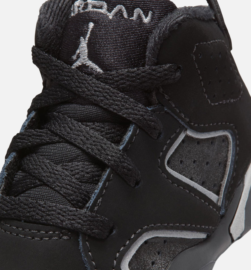 Air Jordan 6 Cap & Gown Infant/Toddler Lifestyle Shoe – Black/Reflective Silver/Black