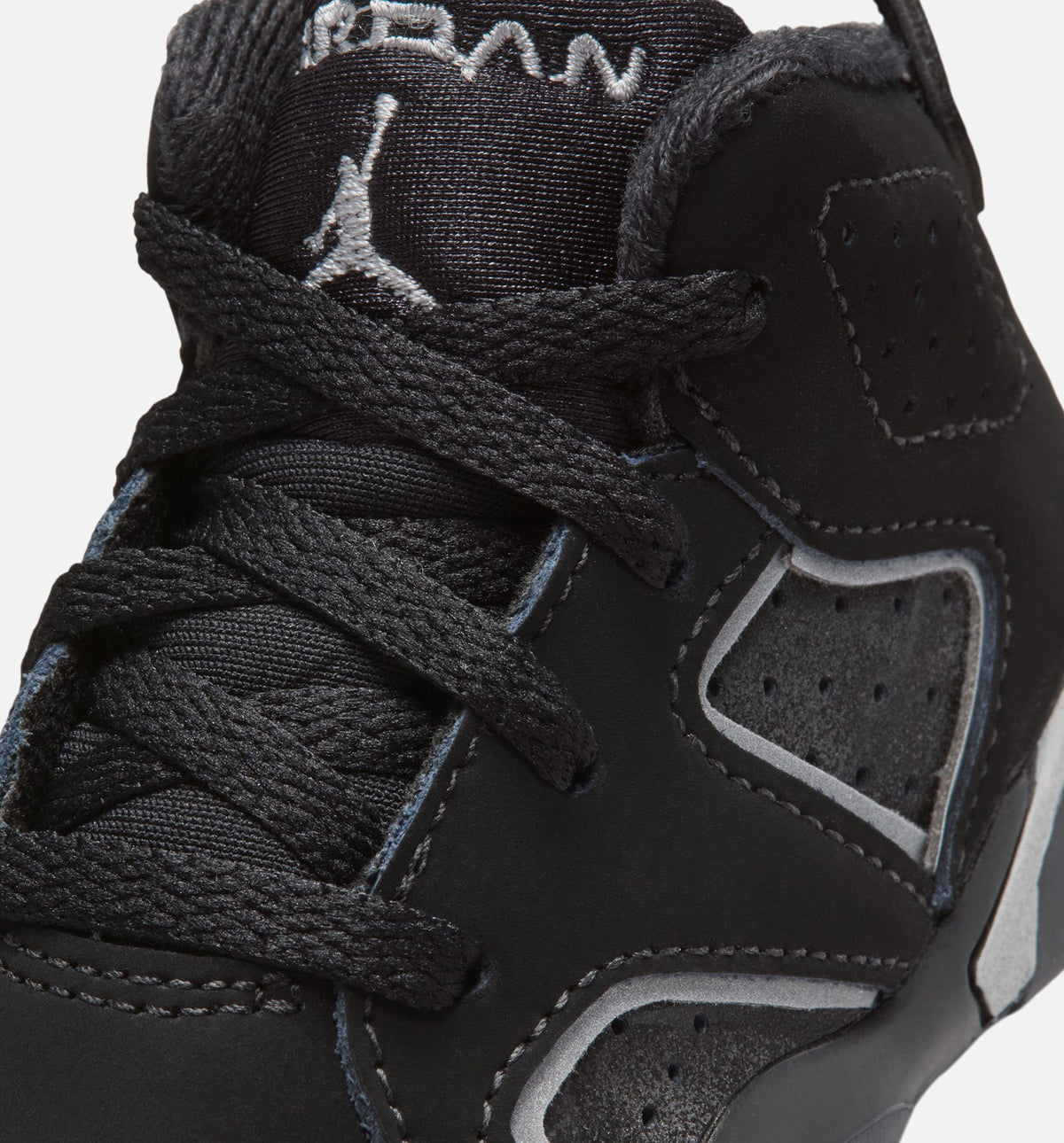 Air Jordan 6 Cap & Gown Infant/Toddler Lifestyle Shoe – Black/Reflective Silver/Black