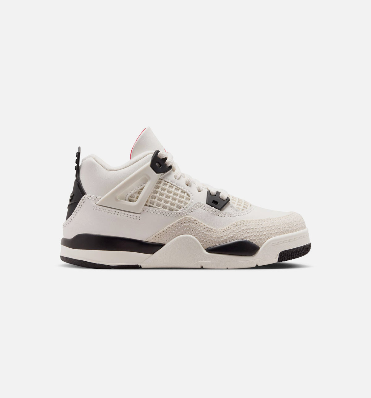 Air Jordan 4 Retro Flight Club Preschool Lifestyle Shoe – Sail/Black/University Red