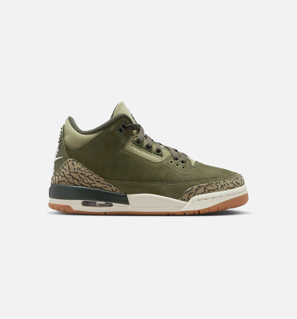 Air Jordan 3 Retro Medium Olive Grade School Lifestyle Shoe – Medium Olive/Sequoia/Neutral Olive/Sail