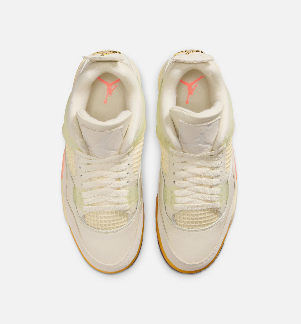 Air Jordan 4 Retro Birds of Paradise Women’s Lifestyle Shoe – Coconut Milk/Metallic Gold/Muslin/Bright Mango/Sundial/Black