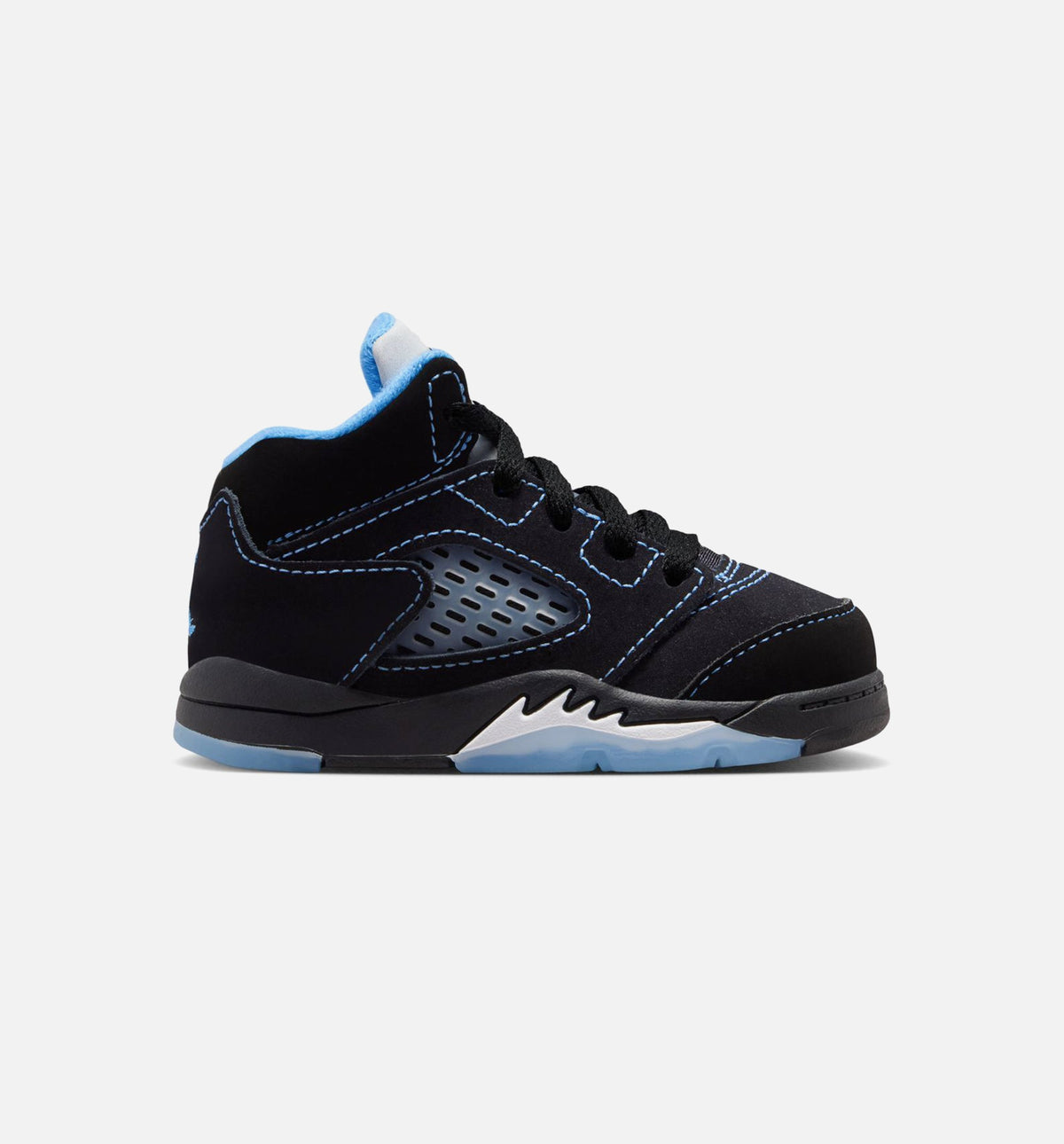 Air Jordan 5 Retro Black Carolina Infant/Toddler Lifestyle Shoe – Black/University Blue/White