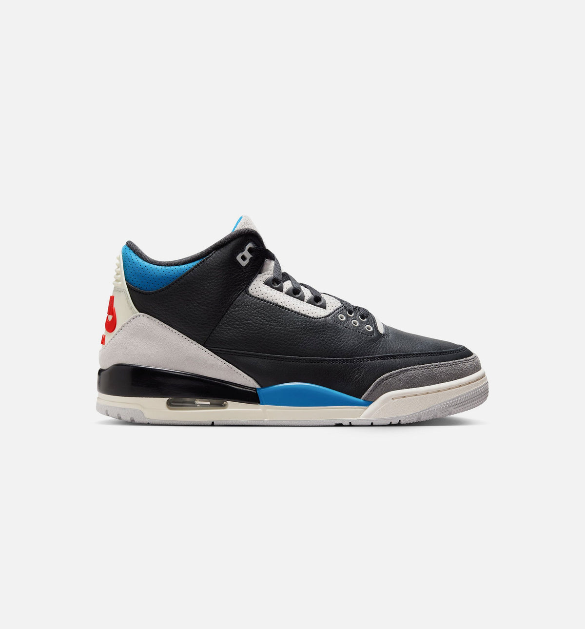Air Jordan 3 Retro OG Rare Air Men’s Lifestyle Shoe – Black/Chile Red/Neutral Grey