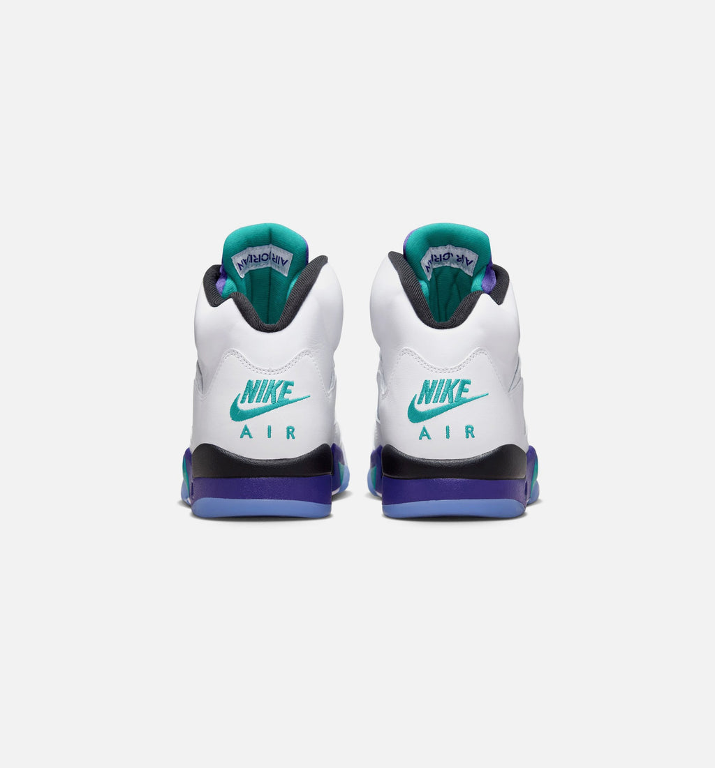 Air Jordan 5 Retro Grape Men’s Lifestyle Shoe – White/New Emerald/Grape Ice/Black