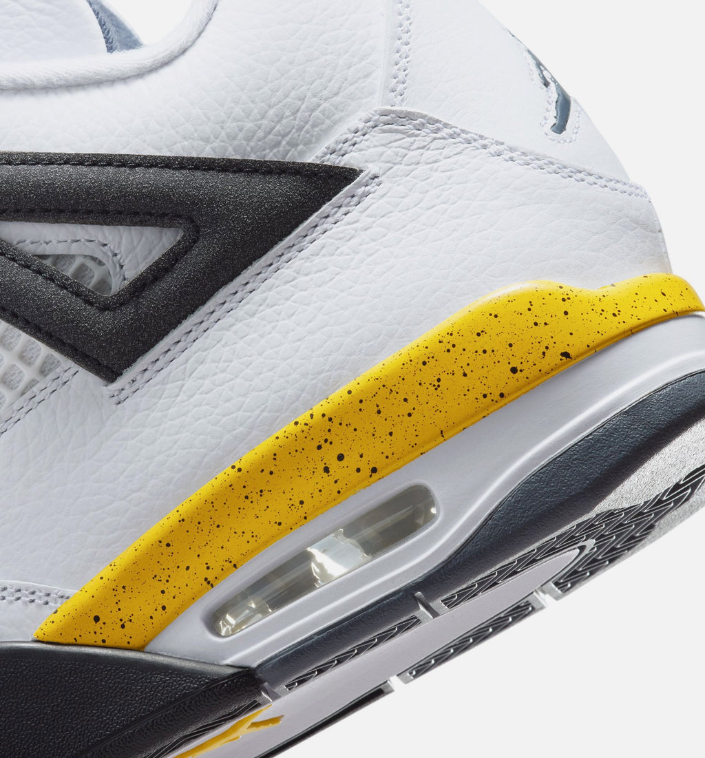 Air Jordan 4 Retro Rare Air Tour Yellow Men’s Lifestyle Shoe – White/Dark Blue Grey/Black/Tour Yellow