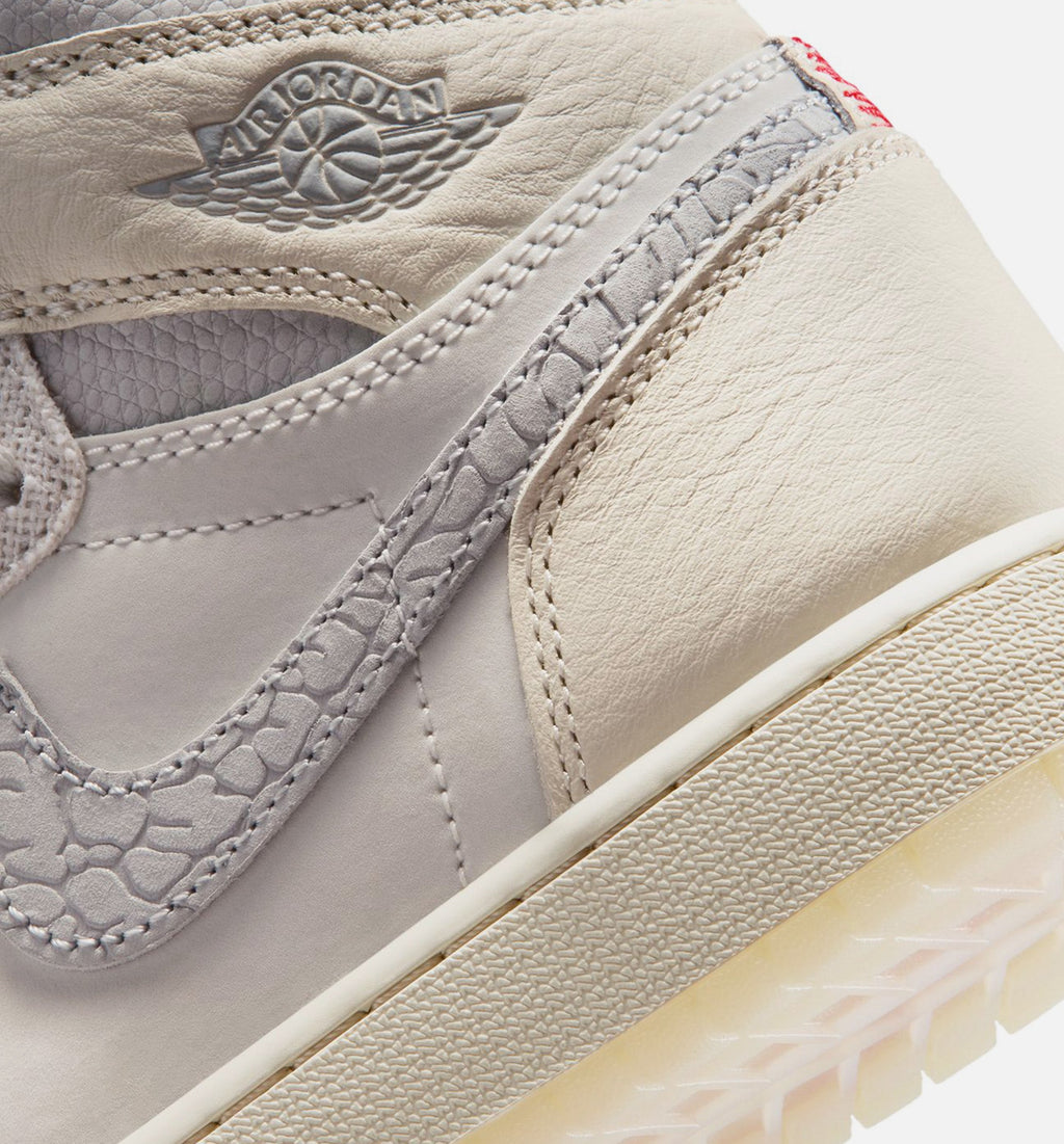Air Jordan 1 Retro High OG Grade School Lifestyle Shoe – Sail/University Red/Pale Ivory/Coconut Milk/Phantom