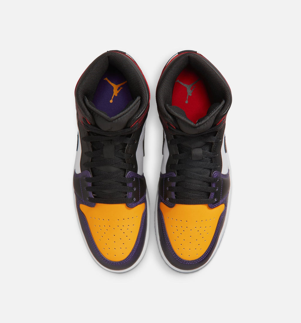 Air Jordan 1 Mid SE Men’s Lifestyle Shoe – True Red/White/Court Purple/Black