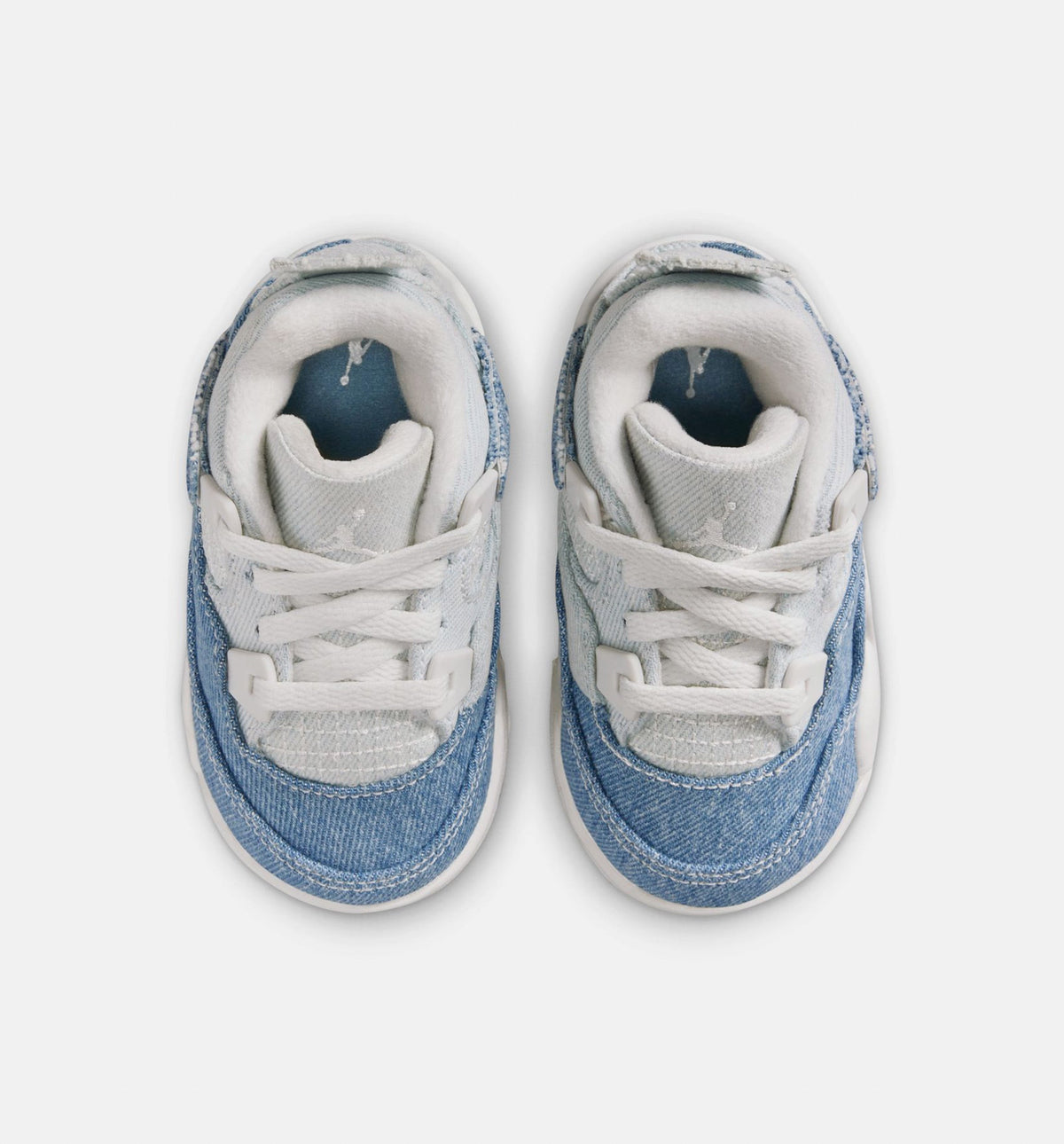 Air Jordan 4 Retro Worn Blue Infant/Toddler Lifestyle Shoe – Sail/Worn Blue/Metallic Gold