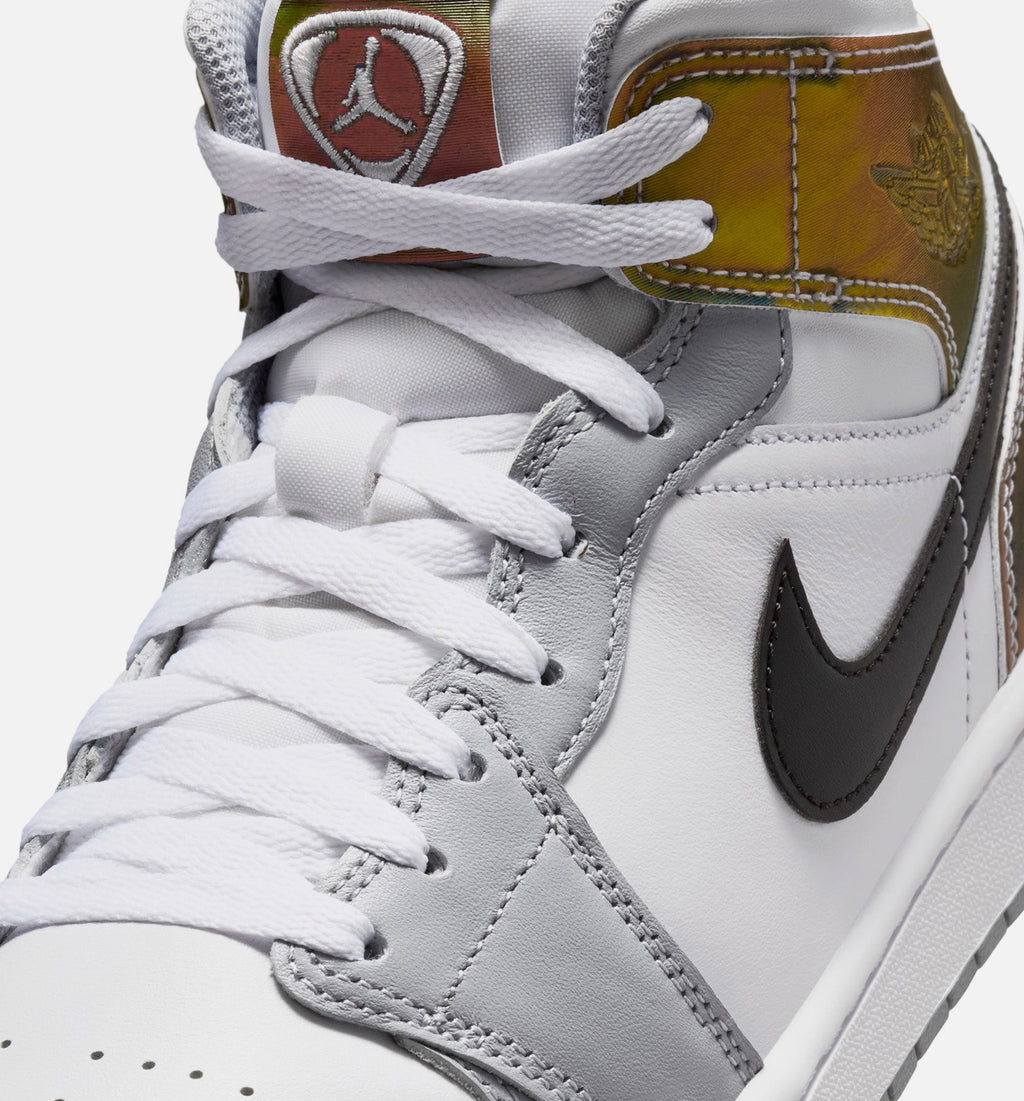 Air Jordan 1 Mid SE Men’s Lifestyle Shoe – Black/White/Wolf Grey