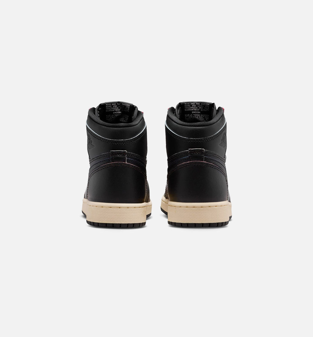 Air Jordan 1 Retro High OG Grade School Lifestyle Shoe – Black/Muslin