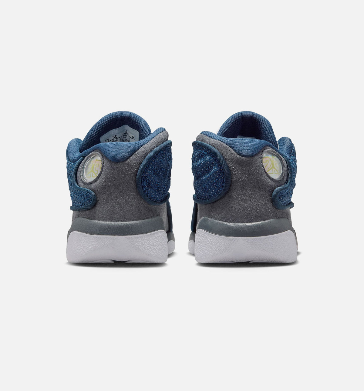 Air Jordan 13 Retro Navy and Flint Grey Infant/Toddler Lifestyle Shoe – Navy/University Blue/Flint Grey/White