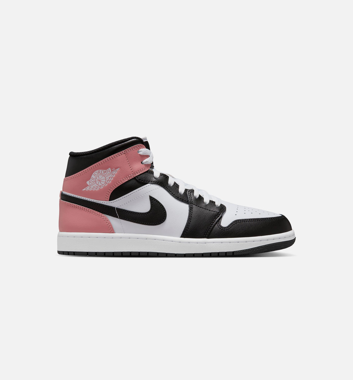 Air Jordan 1 Mid Men’s Lifestyle Shoe – White/Rust Pink/Black