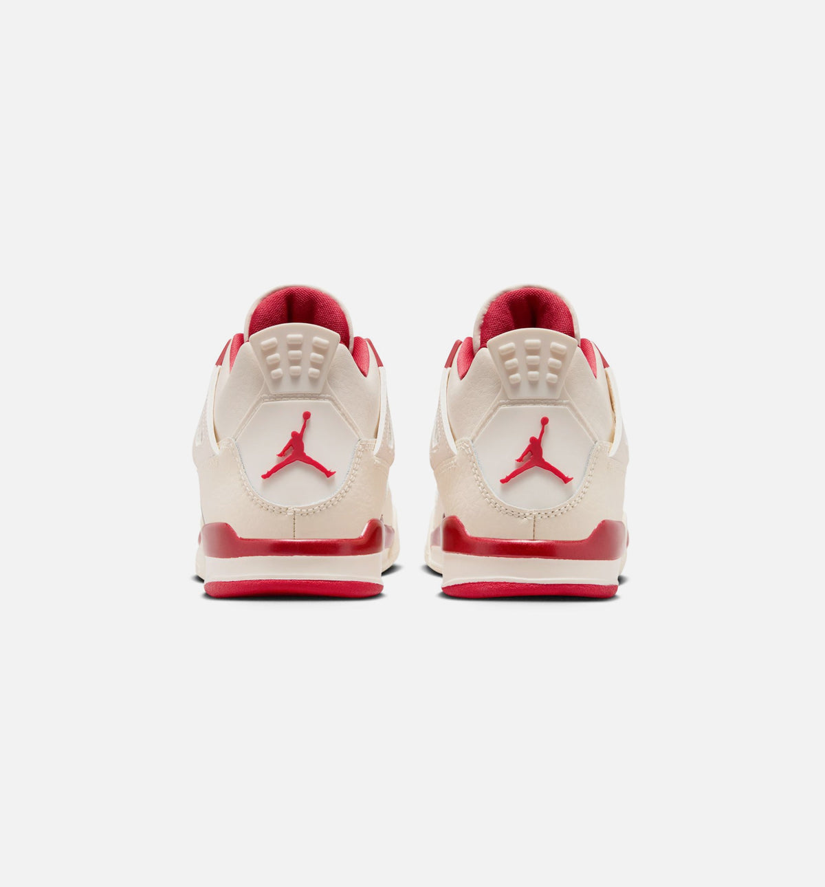 Air Jordan 4 Retro Valentine’s Day Preschool Lifestyle Shoe – Pale Ivory/Sierra Red/Tough Red