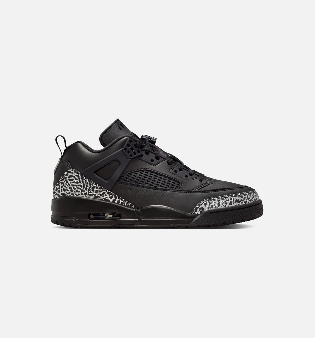 Spizike Low Men’s Basketball Shoe – Black/Black/Metallic Silver