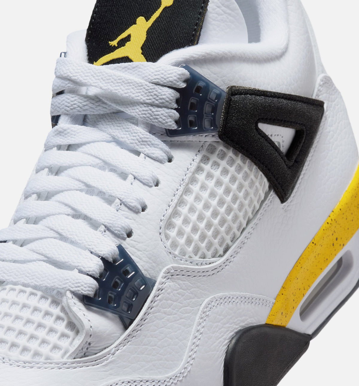 Air Jordan 4 Retro Rare Air Tour Yellow Men’s Lifestyle Shoe – White/Dark Blue Grey/Black/Tour Yellow