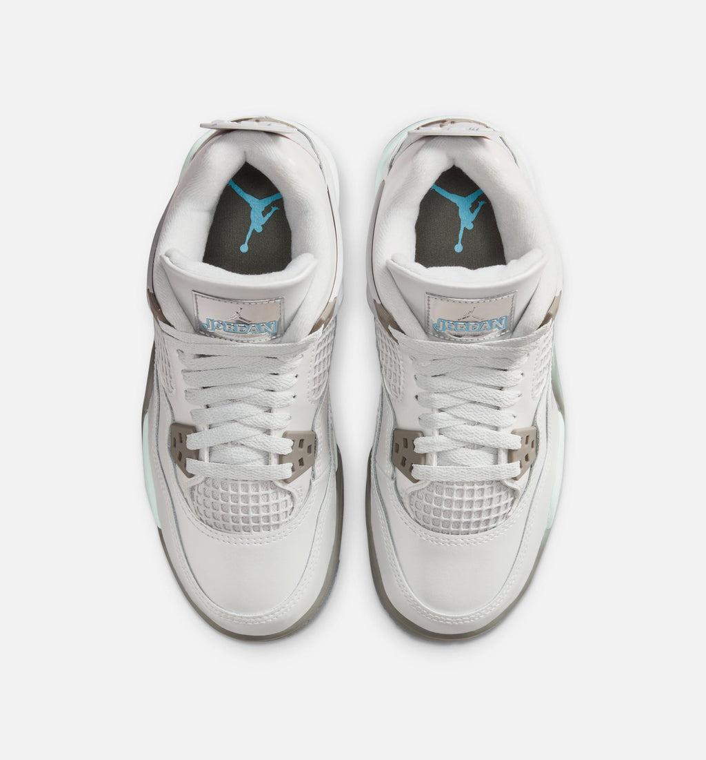 Air Jordan 4 Retro Blue Chill Grade School Lifestyle Shoe – Photon Dust/Blue Chill/Flat Pewter/White/Blue Tint