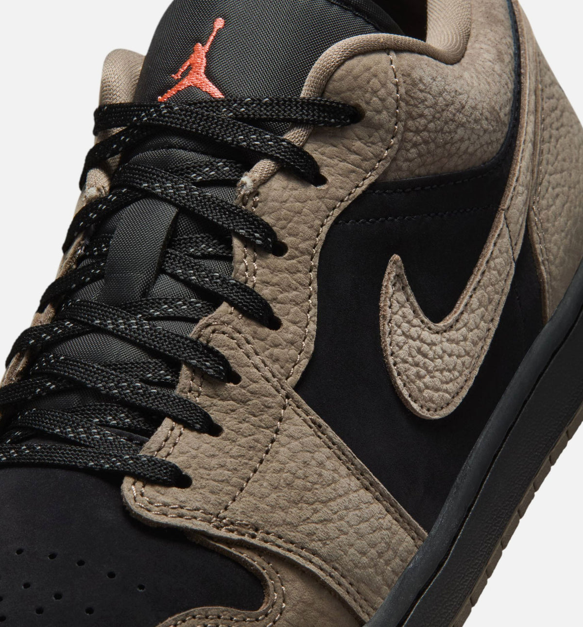 Air Jordan 1 Low SE Men’s Lifestyle Shoe – Black/Olive Grey/Light Wild Mango