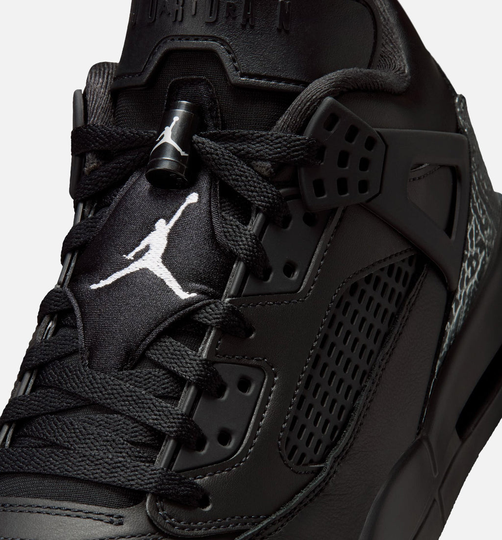Spizike Low Men’s Basketball Shoe – Black/Black/Metallic Silver