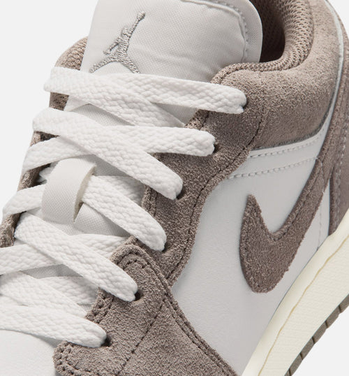 Air Jordan 1 Low Grade School Lifestyle Shoe – Olive Grey/Enigma Stone/Summit White