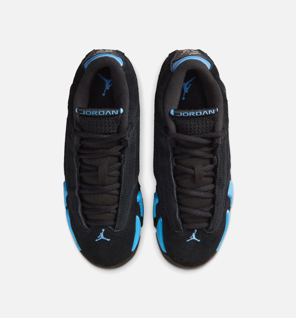Air Jordan 14 Retro Black University Blue Grade School Lifestyle Shoe – Black/White/University Blue