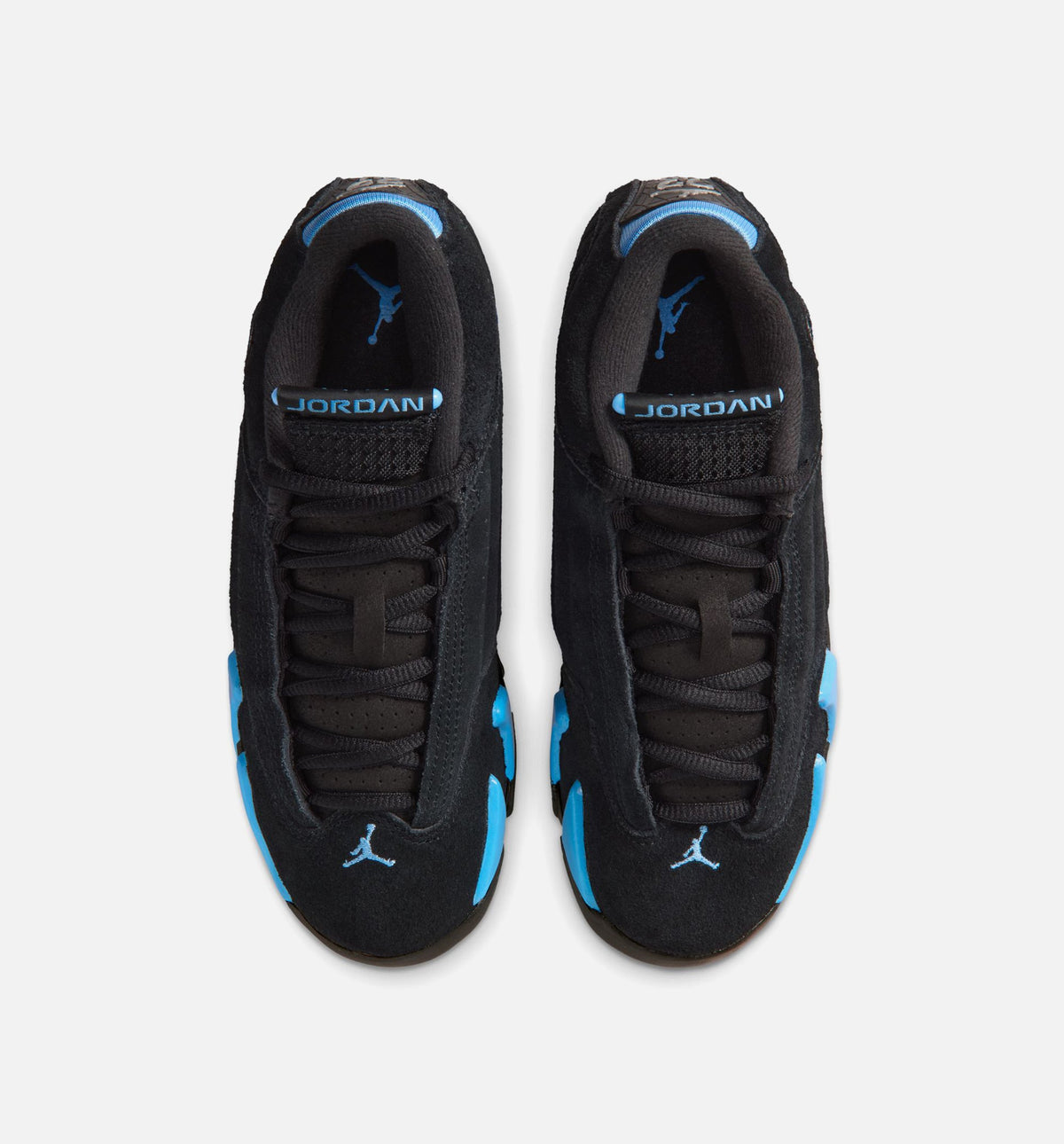 Air Jordan 14 Retro Black University Blue Grade School Lifestyle Shoe – Black/White/University Blue