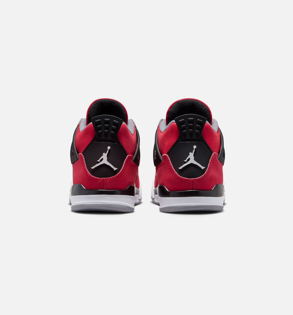 Air Jordan 4 Retro Toro Bravo Preschool Lifestyle Shoe – Fire Red/White/Black/Cement Grey