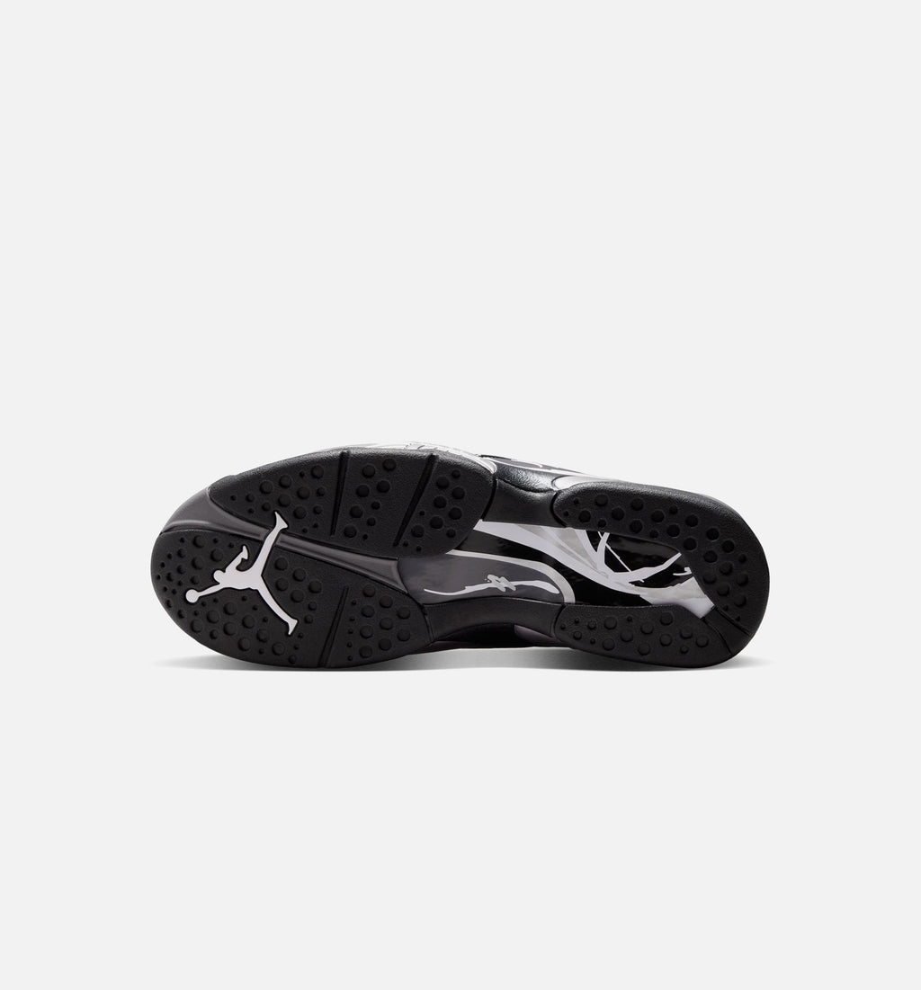 Air Jordan 8 Retro Chrome Black and Light Graphite Men’s Lifestyle Shoe – Black/White/Light Graphite