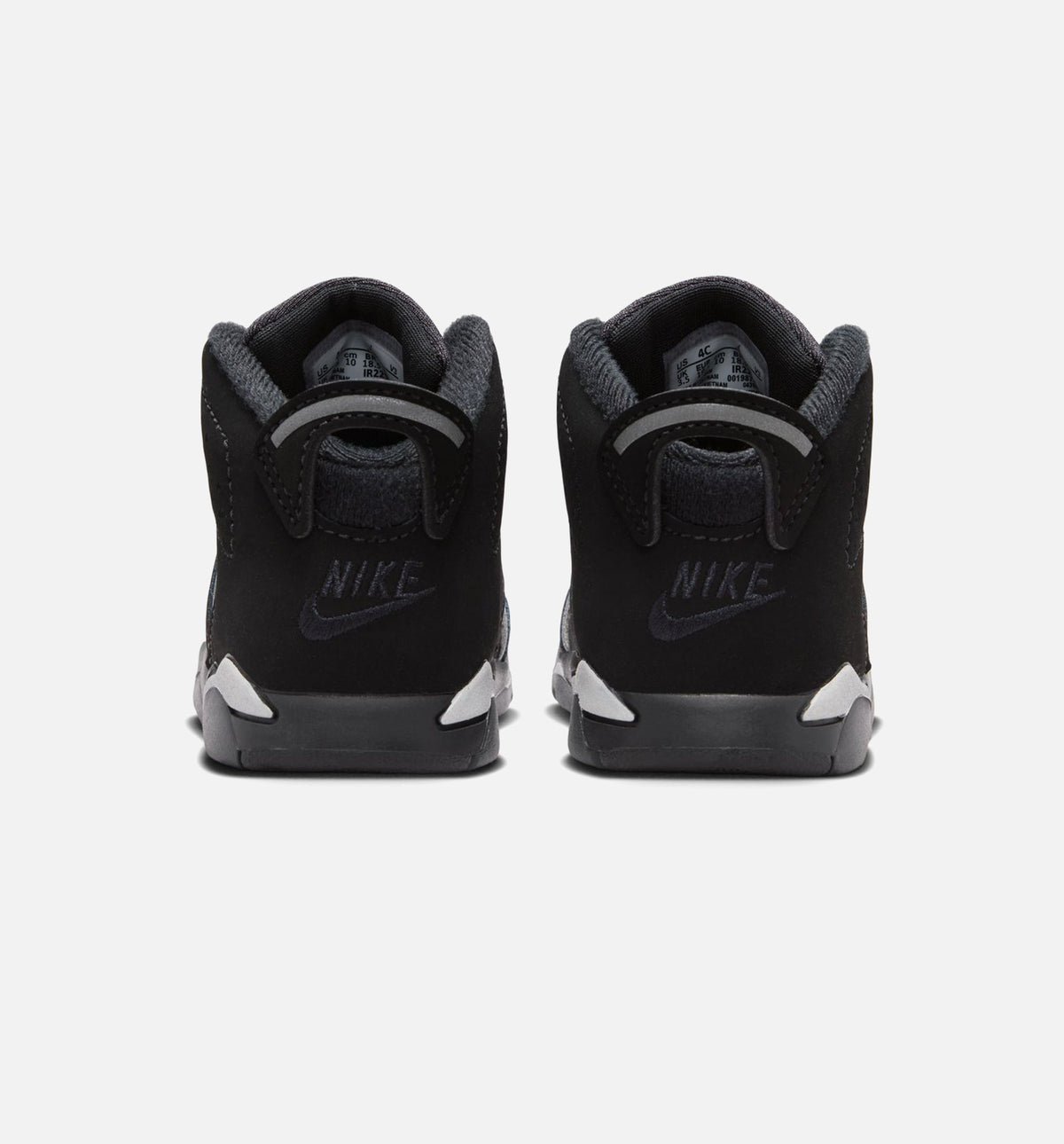 Air Jordan 6 Cap & Gown Infant/Toddler Lifestyle Shoe – Black/Reflective Silver/Black