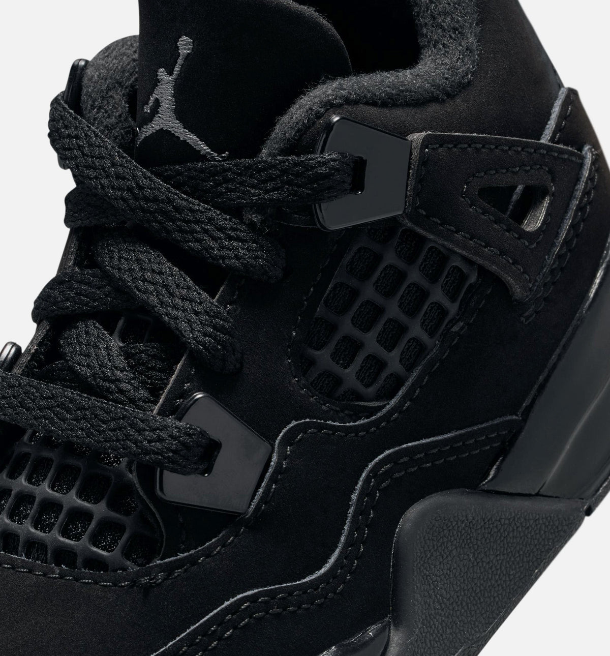 Air Jordan 4 Retro Black Cat Infant/Toddler Lifestyle Shoe – Black/Light Graphite
