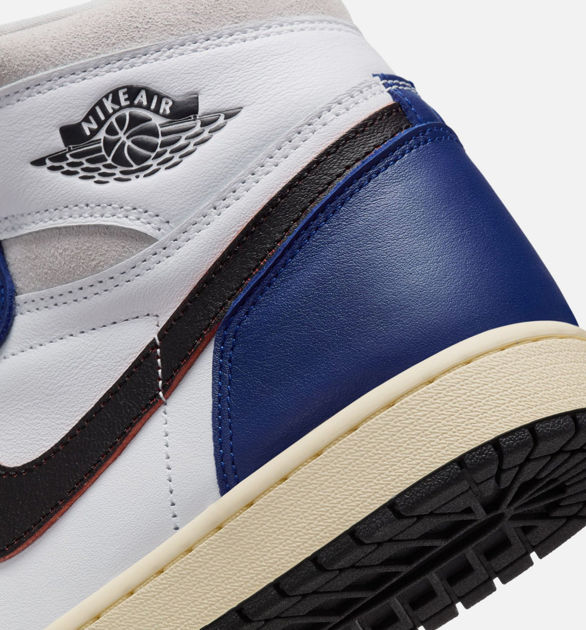 Air Jordan 1 Retro High OG Rare Air Men’s Lifestyle Shoe – White/Black/Neutral Grey/Deep Royal Blue