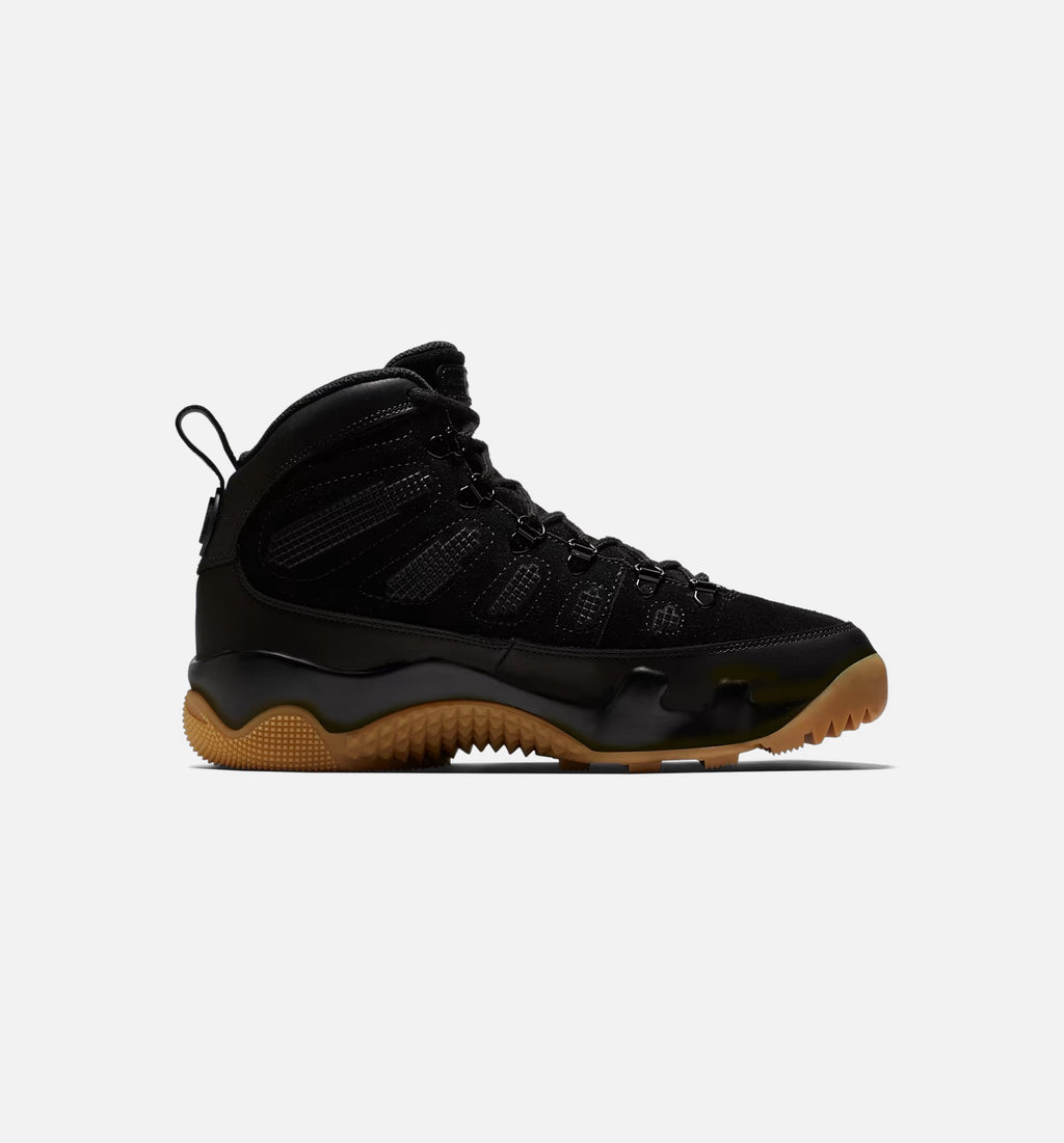 Air Jordan 9 Retro Men’s Lifestyle Boot – Black/Black/Gum Light Brown