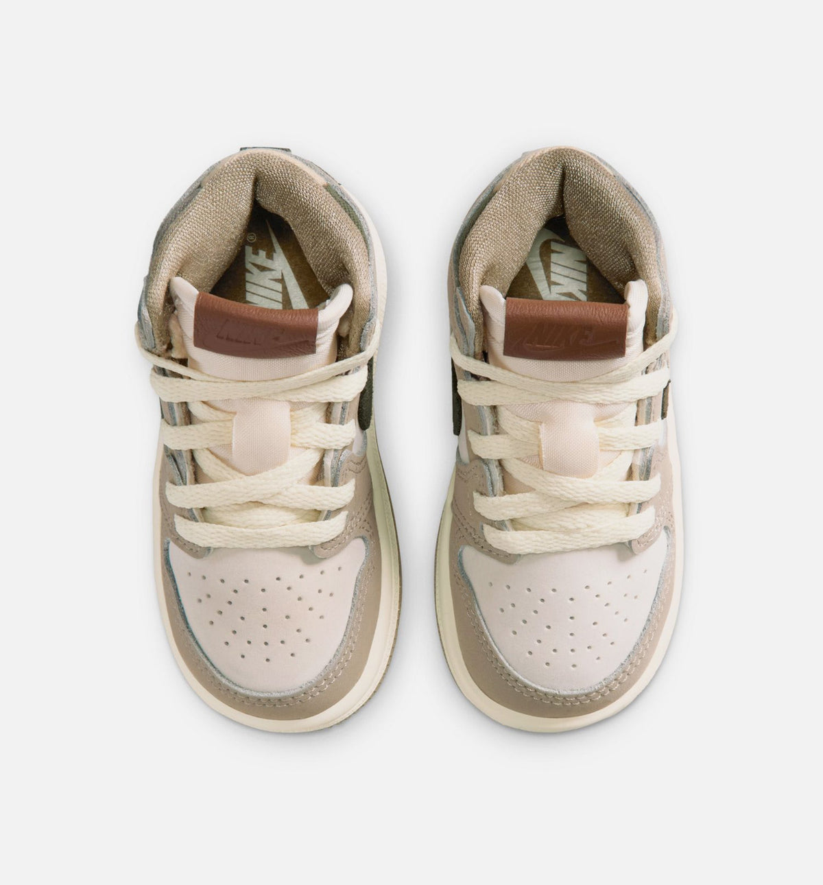 Air Jordan 1 Retro High OG Infant/Toddler Lifestyle Shoe – Khaki/Sail/Coconut Milk/Cargo Khaki