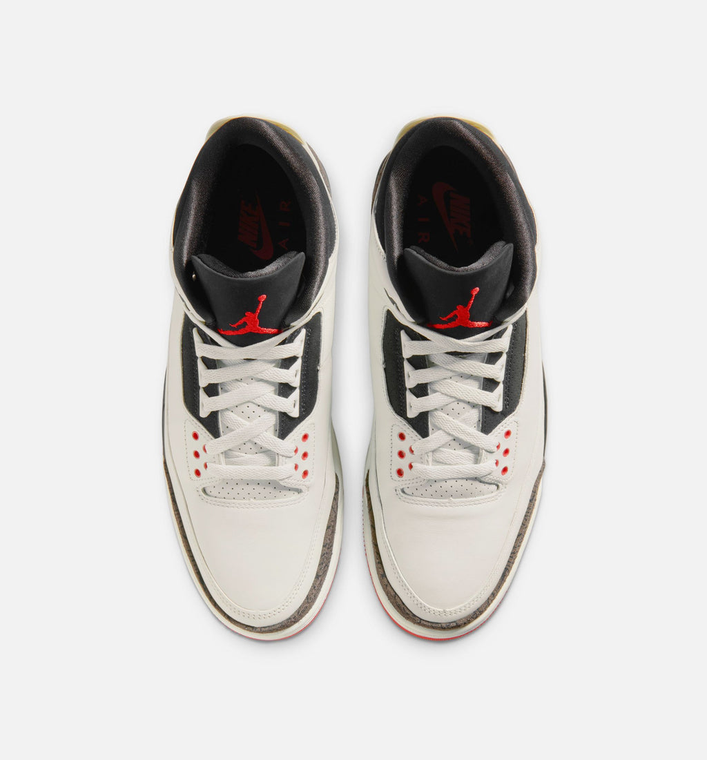 Air Jordan 3 Retro Sail and University Red Men’s Lifestyle Shoe – Sail/Black/University Red/Pale Ivory