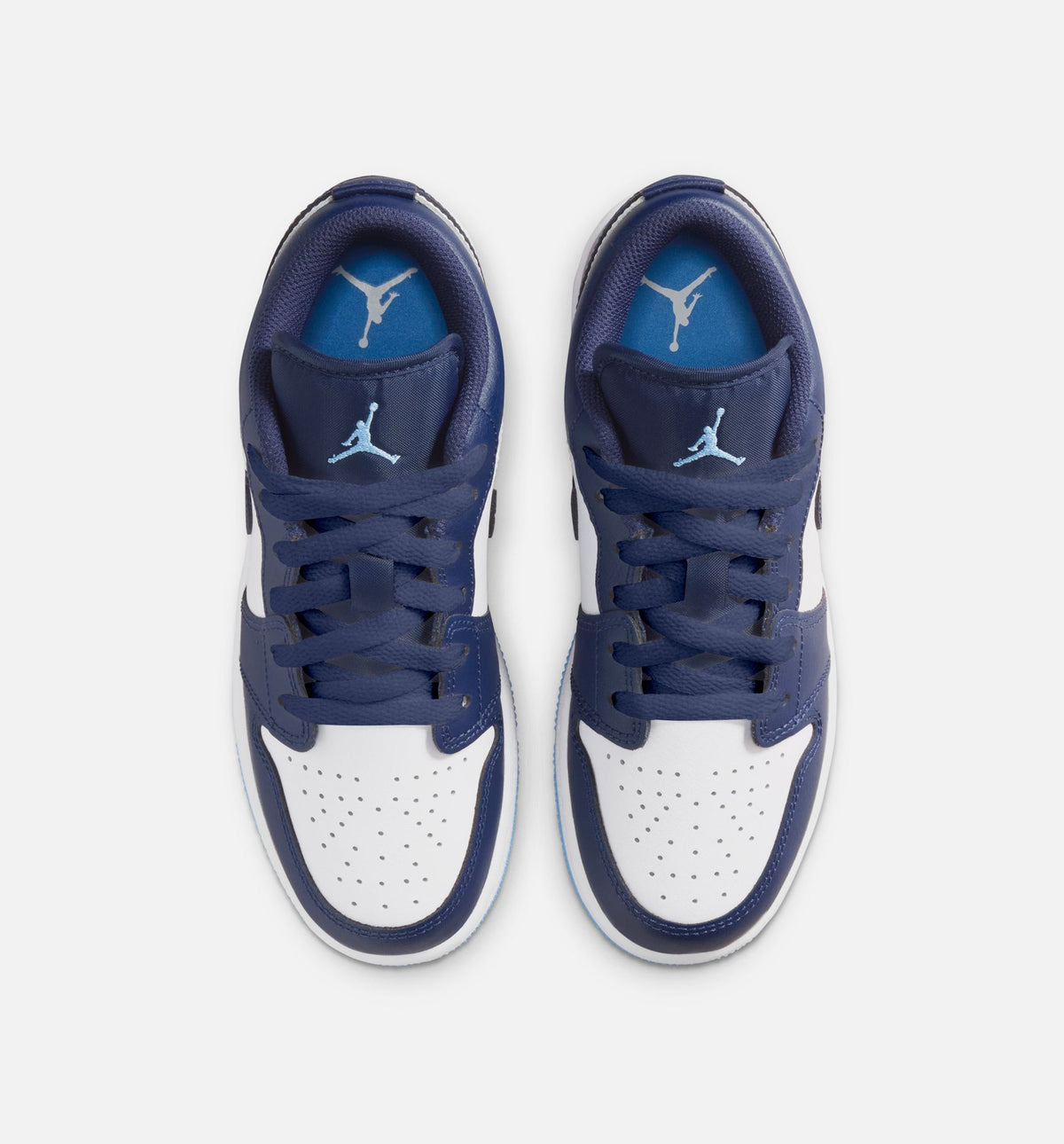 Air Jordan 1 Low Grade School Lifestyle Shoe – Midnight Navy/University Blue/White