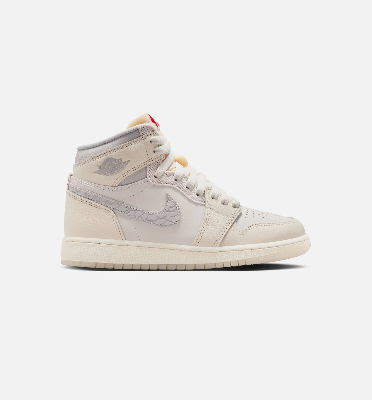 Air Jordan 1 Retro High OG Grade School Lifestyle Shoe – Sail/University Red/Pale Ivory/Coconut Milk/Phantom