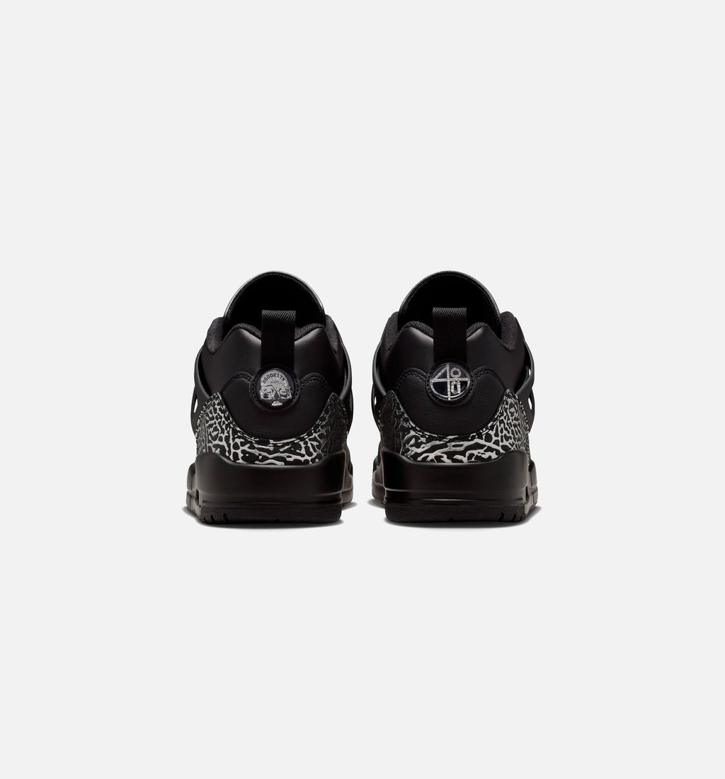 Spizike Low Men’s Basketball Shoe – Black/Black/Metallic Silver