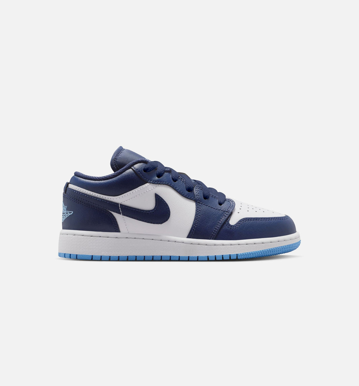 Air Jordan 1 Low Grade School Lifestyle Shoe – Midnight Navy/University Blue/White