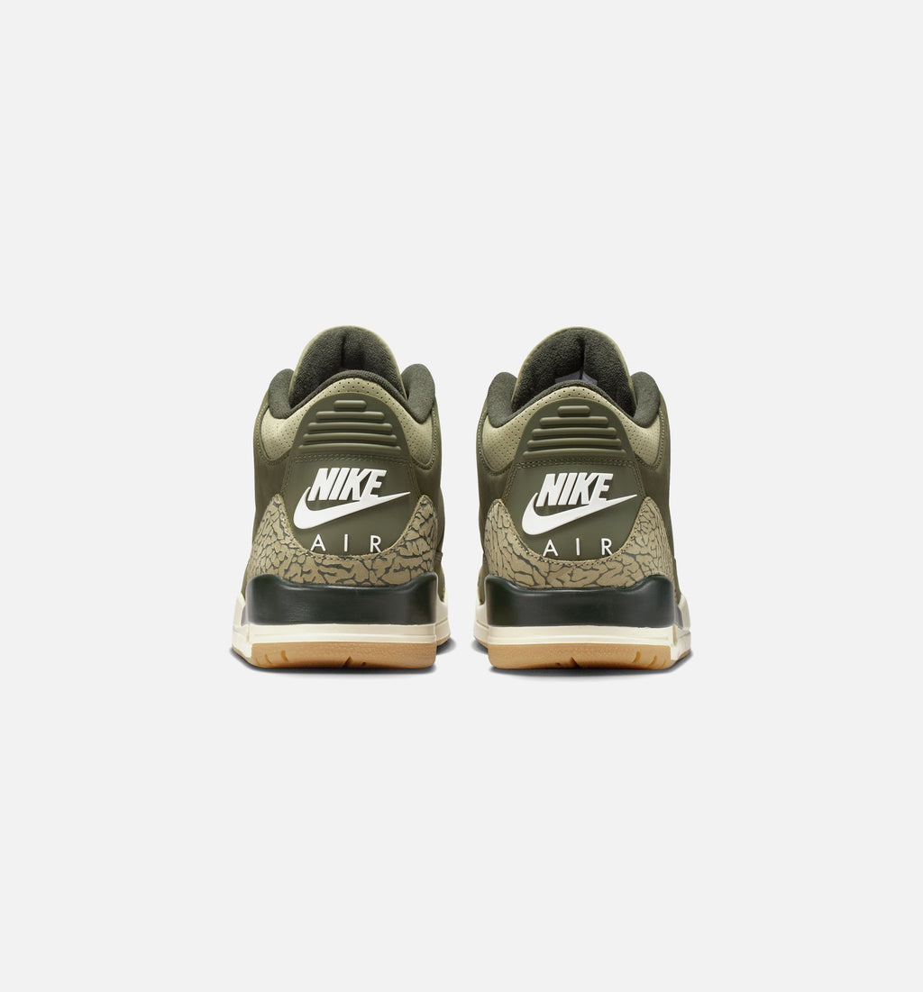 Air Jordan 3 Retro Medium Olive Men’s Lifestyle Shoe – Medium Olive/Sequoia/Neutral Olive/Sail/Total Crimson