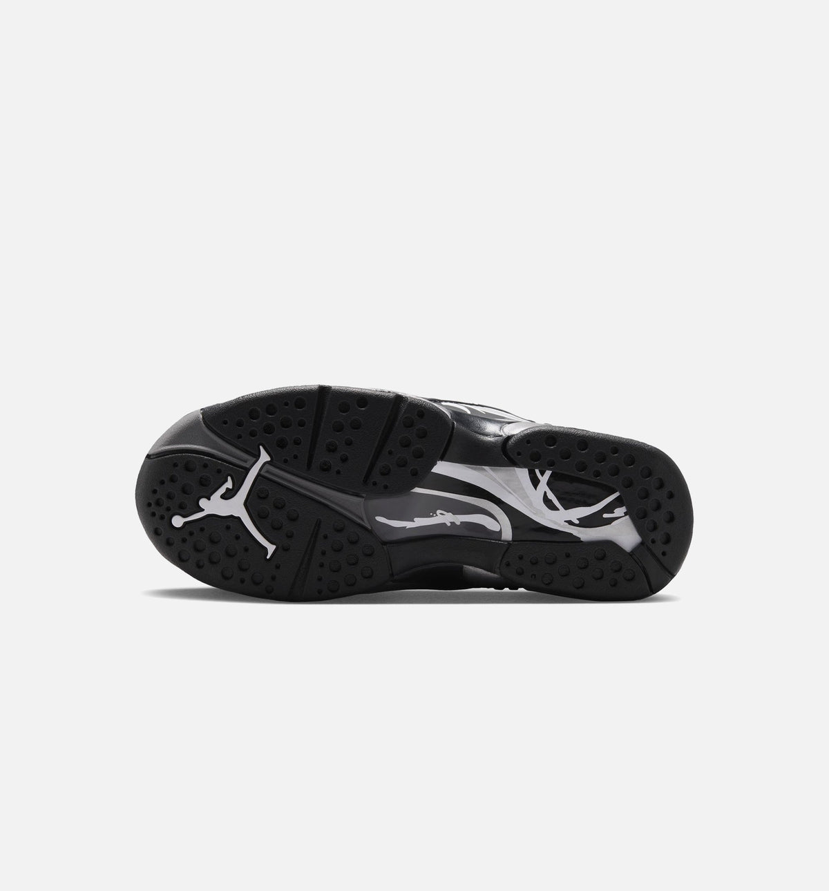 Air Jordan 8 Retro Chrome Black and Light Graphite Grade School Lifestyle Shoe – Black/White/Light Graphite