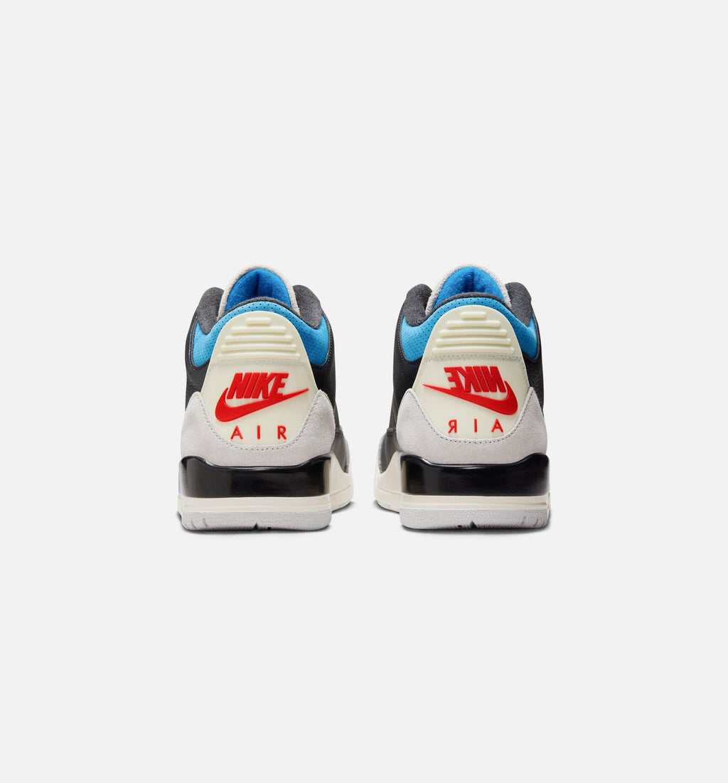 Air Jordan 3 Retro OG Rare Air Men’s Lifestyle Shoe – Black/Chile Red/Neutral Grey