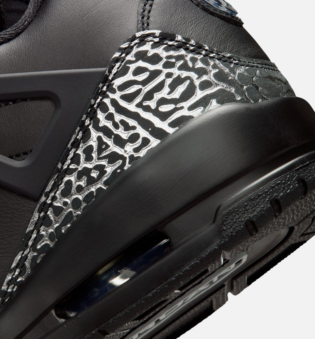 Spizike Low Men’s Basketball Shoe – Black/Black/Metallic Silver