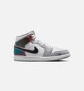 Air Jordan 1 Mid SE Men’s Lifestyle Shoe – Black/White/Wolf Grey