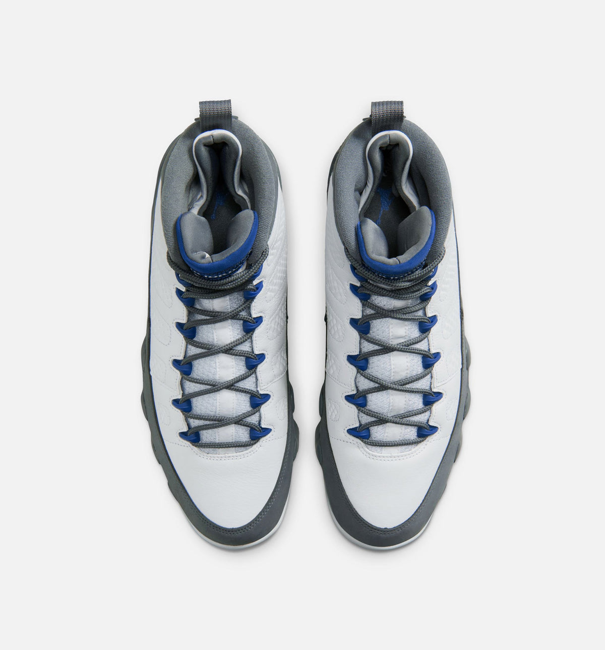 Air Jordan 9 Retro Flint Grey and French Blue Men’s Lifestyle Shoe – White/French Blue/Flint Grey
