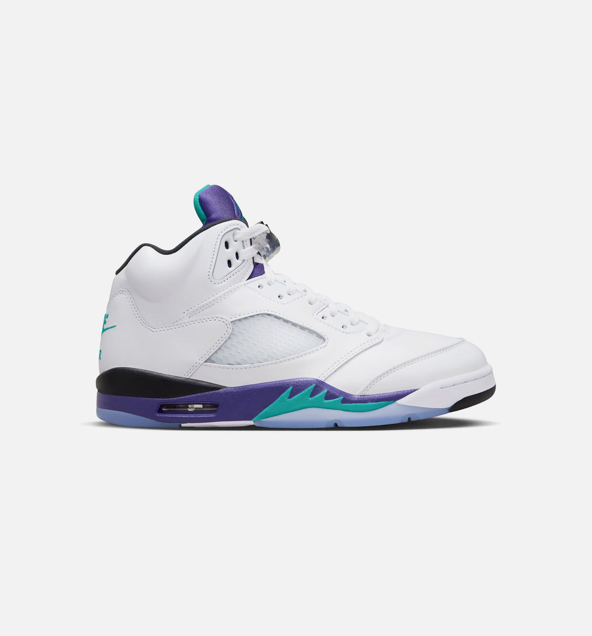 Air Jordan 5 Retro Grape Men’s Lifestyle Shoe – White/New Emerald/Grape Ice/Black