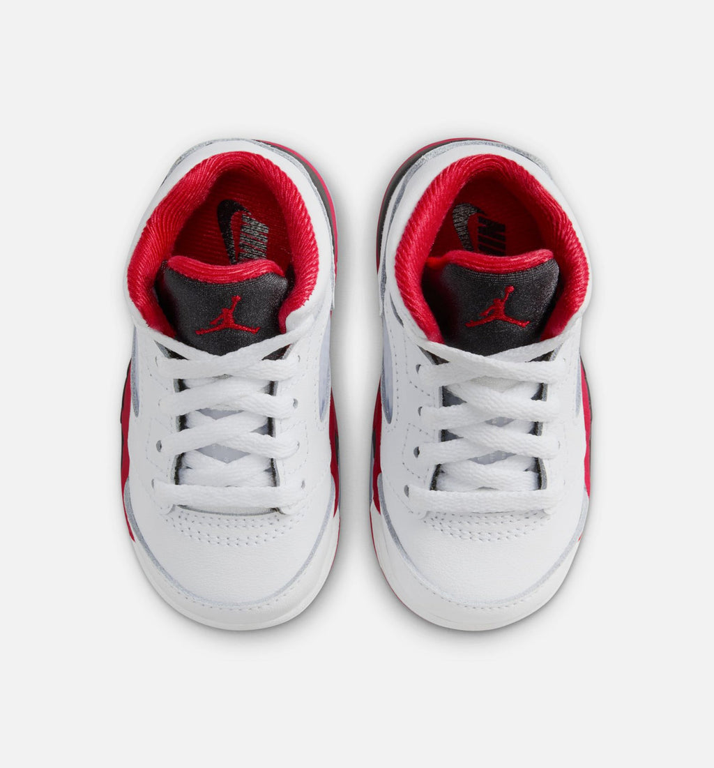 Air Jordan 5 Retro Fire Red Infant/Toddler Lifestyle Shoe – Fire Red/White