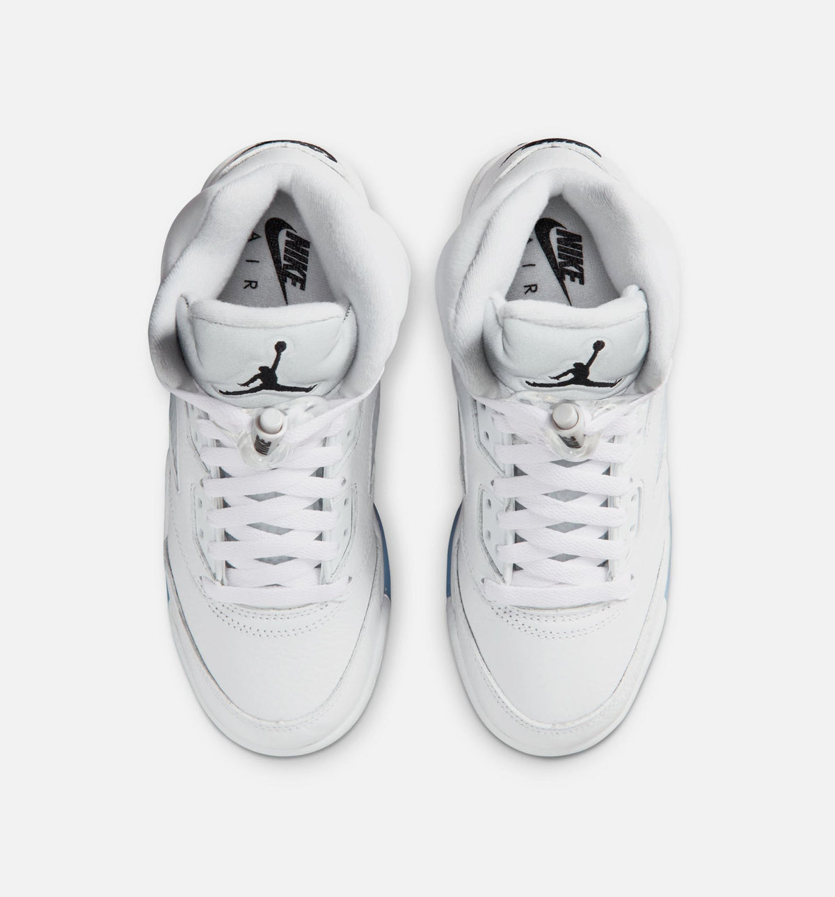 Air Jordan 5 Retro OG White Metallic Grade School Lifestyle Shoe – White/Black/Metallic Silver