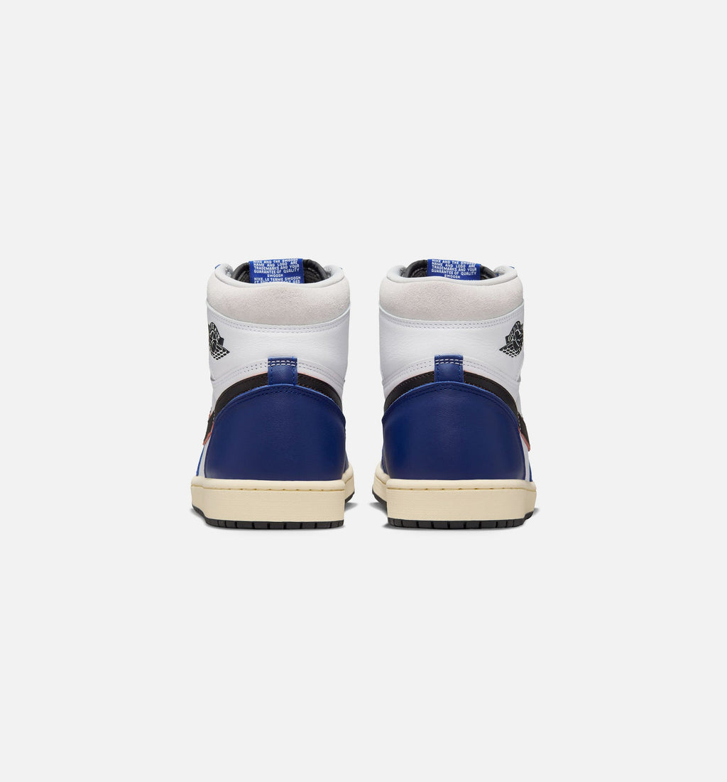 Air Jordan 1 Retro High OG Rare Air Men’s Lifestyle Shoe – White/Black/Neutral Grey/Deep Royal Blue