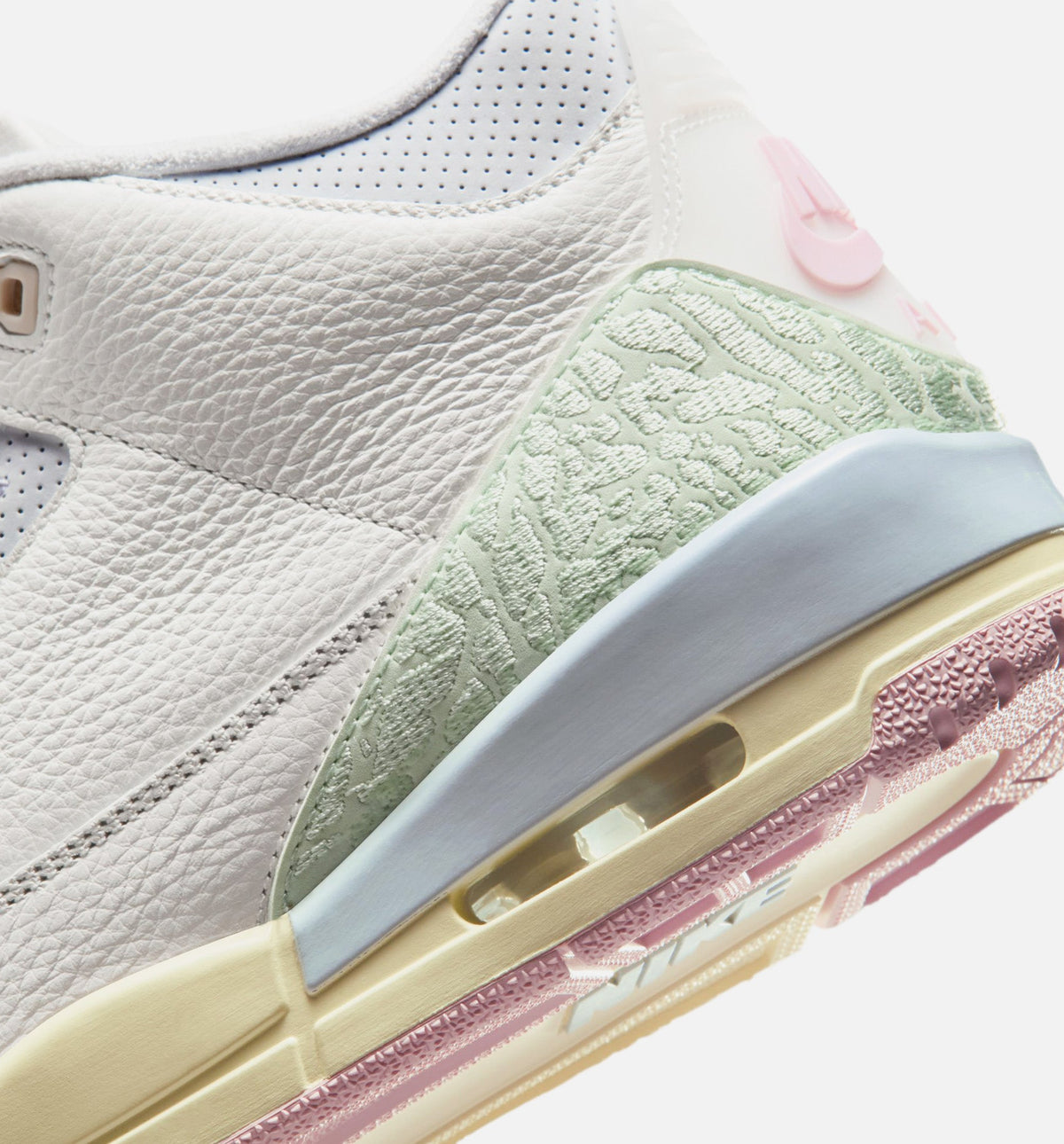 Air Jordan 3 Retro Sail and Jade Aura Men’s Lifestyle Shoe – Sail/Jade Aura/Aura/Iced Carmine